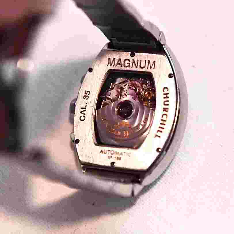 Van Der Bauwede, Magnum, Churchill, Cal. 35, Automatic, No 185, Diamonds