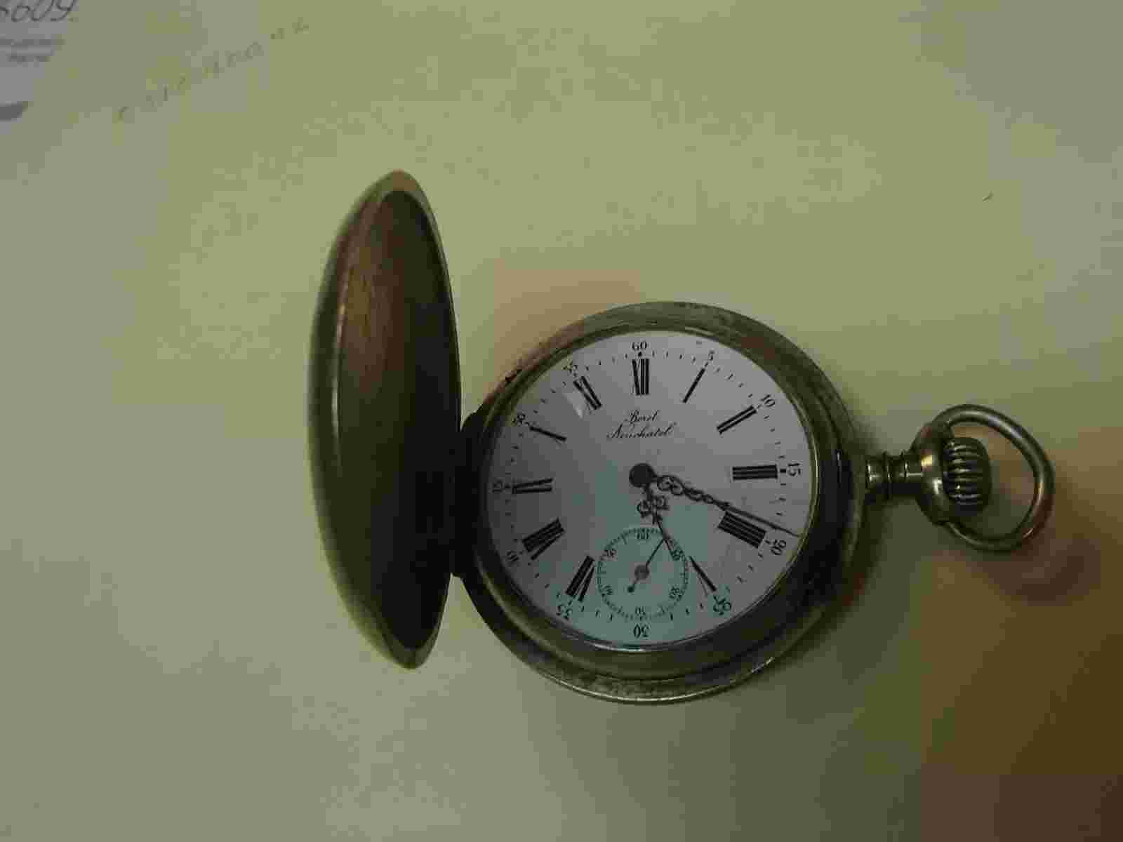 Pocket watch Borel Neuchatel, Russian Milatary award, works