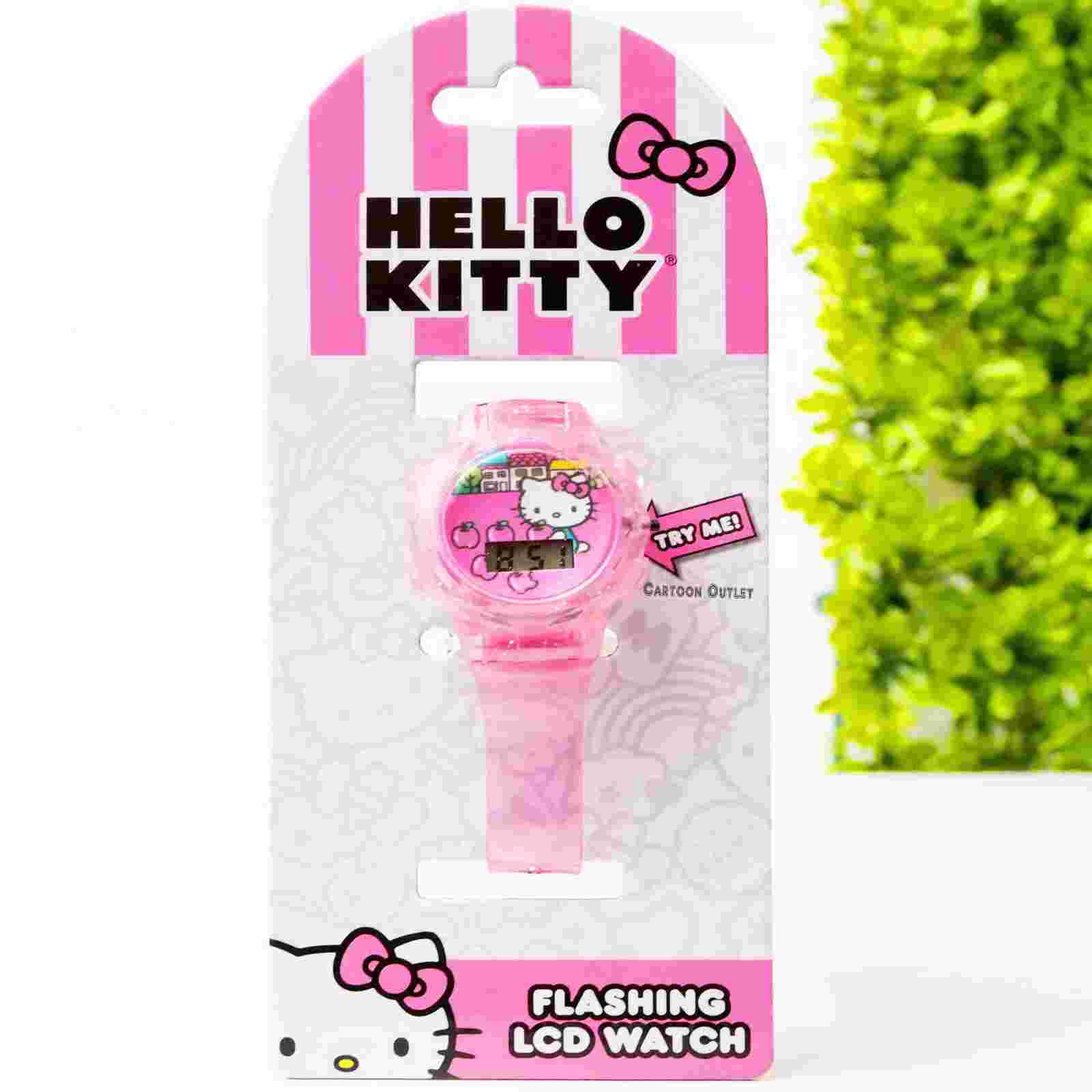 Sanrio Hello Kitty Girls Wristwatch Digital Watch Birthday Gift Lights Authentic