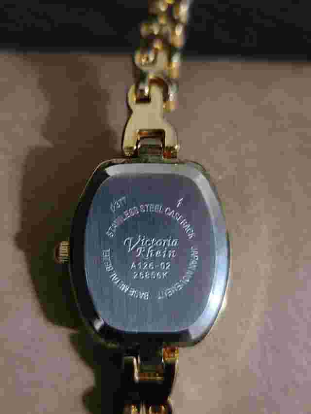 Victoria Rhein Gold And Silver Tone Women's Wristwatch A126-02 Japan