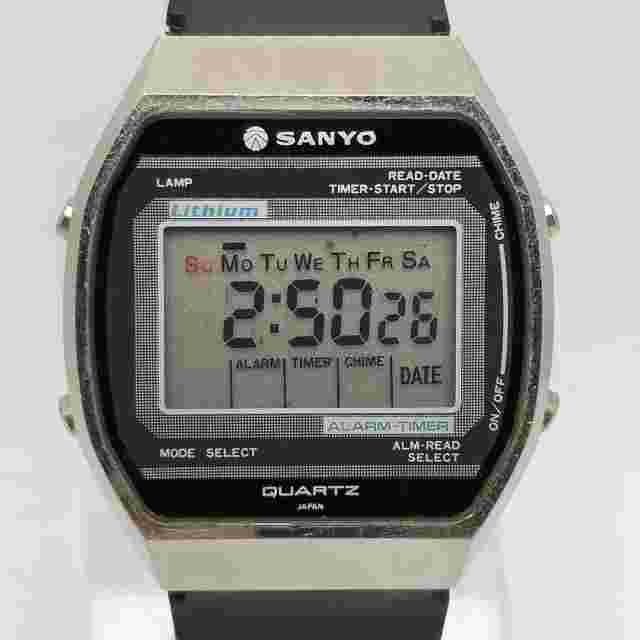 Sanyo 372-41S Frog Alarm Timer LCD Quartz Vintage Men’s Watch RUB38MOH3