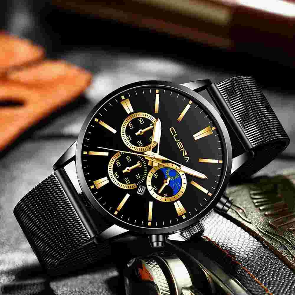 Waterproof Men's Watch Stainless Steel Quartz Luminous Classic Watches