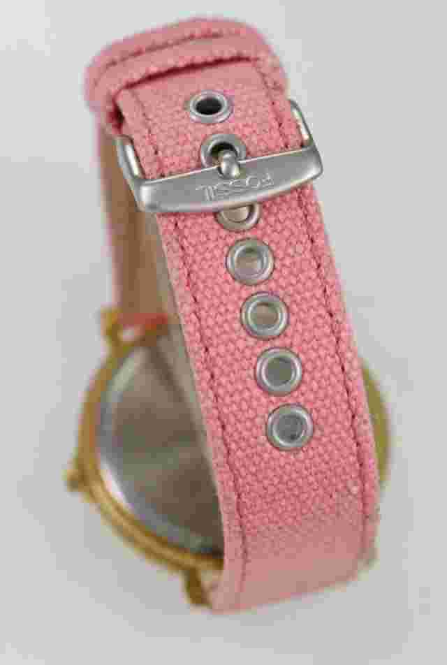 Luis Santini Watch Unisex White Stainless Gold Pink Leather Easy Read Quartz