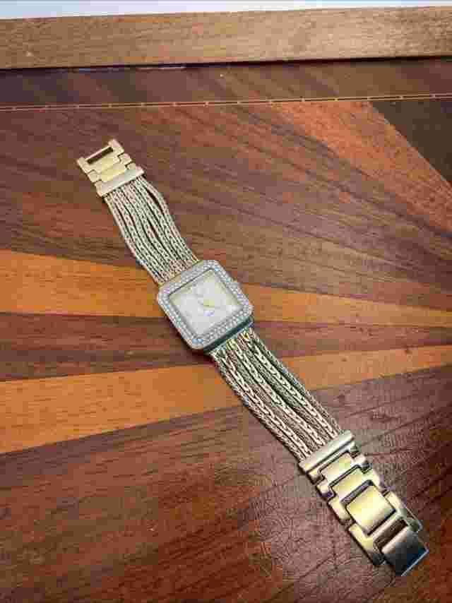 Colleen Lopez Women's Watch Tank Style Fashion MOP 28mm - New Battery
