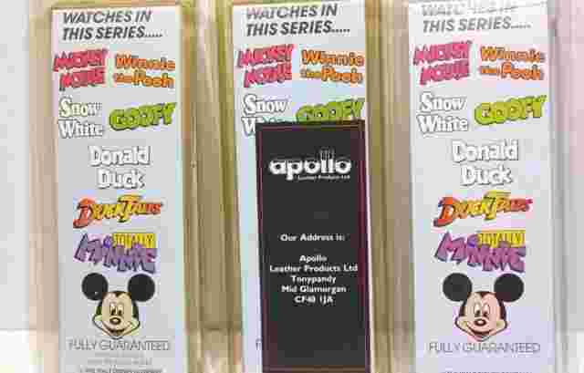 Lot Of 3 Walt Disney  Vintage Mickey Mouse Donald Duck Wristwatchs Boxed Working
