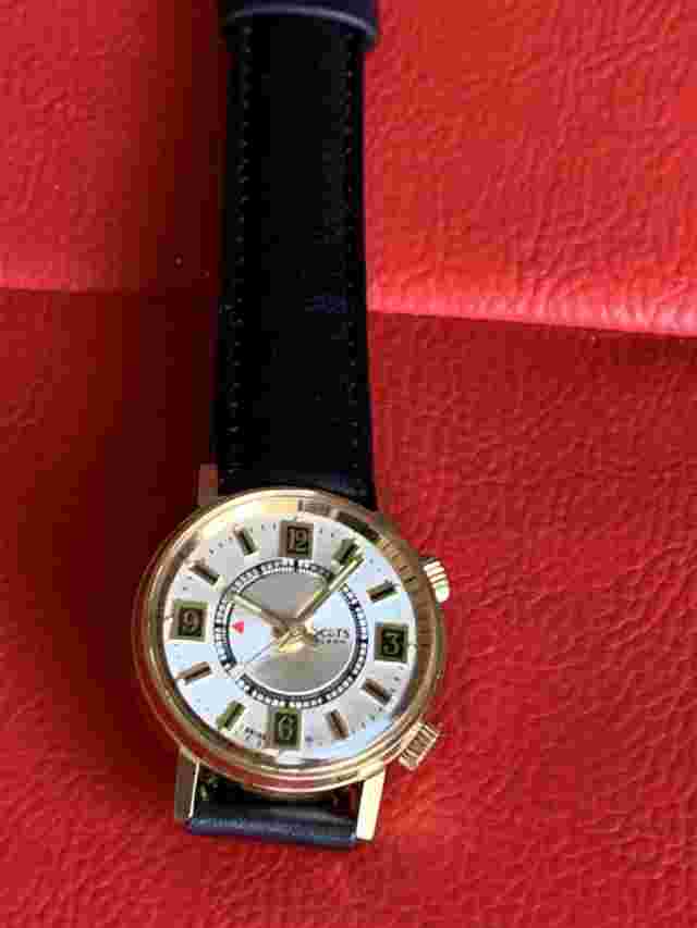 vintage agon  sears alarm swiss made Mechanical wristwatch