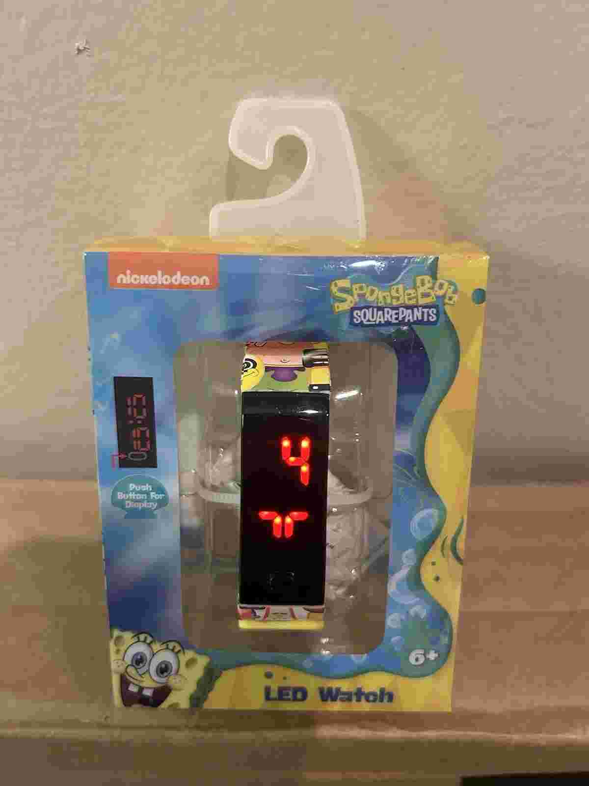 New Nickelodeon SpongeBob SquarePants Yellow Digital LED Watch for Boys Girls