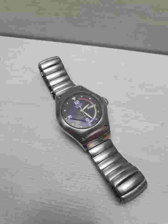 Vintage Japan Orient Watch Wristwatch Automatic MECANETIC N19028-00CS Military