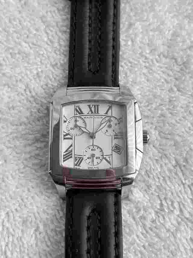 Beautiful Mauboussin Chronograph Calendar Ref. 907 Quartz Swiss Made Watch