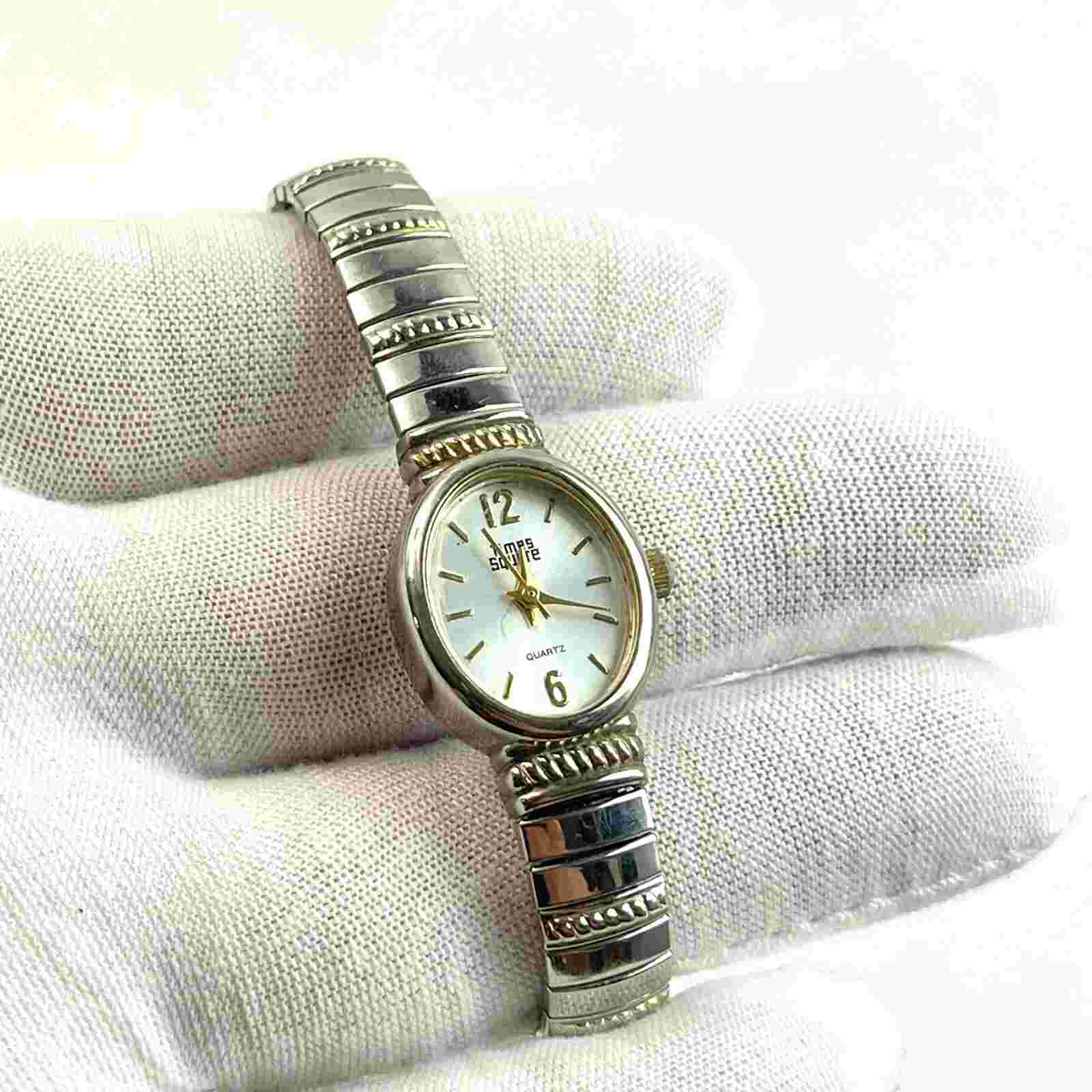 Times Square Quartz Women's Wristwatch Fada Industries Stainless Steel Watch