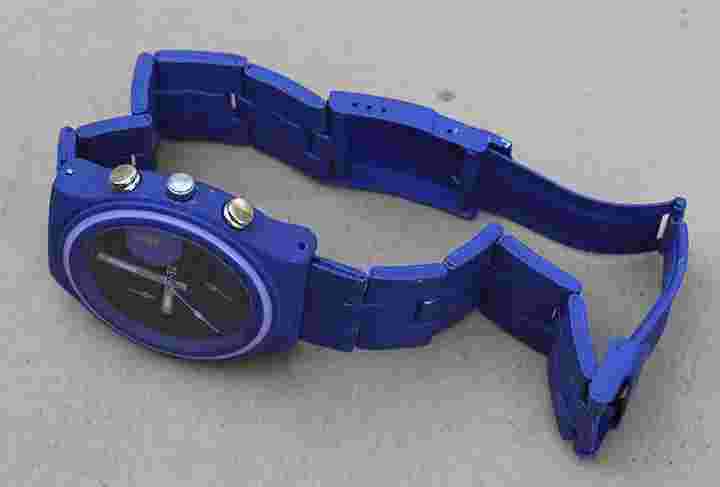 STRADA Japanese Movement Watch with Dark blue Dial Dark Blue Band IP Plating