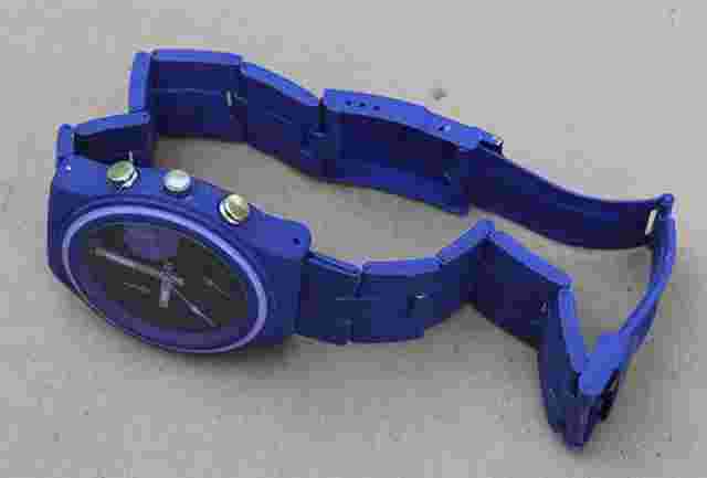 STRADA Japanese Movement Watch with Dark blue Dial Dark Blue Band IP Plating