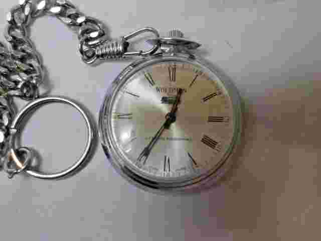 WOLDMAN pocket Watch w/ Train logo on it lifetime mainspring