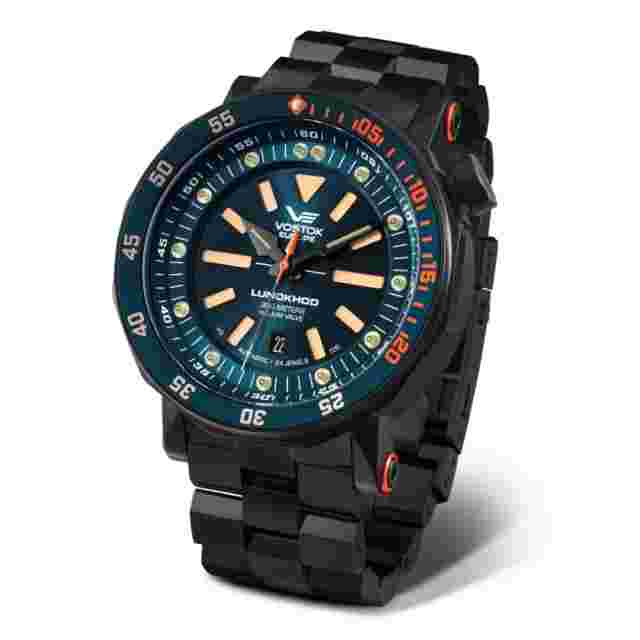 Vostok Europe Blue Dial Black Stainless Steel Strap Men Watch NH35-620C633-BS