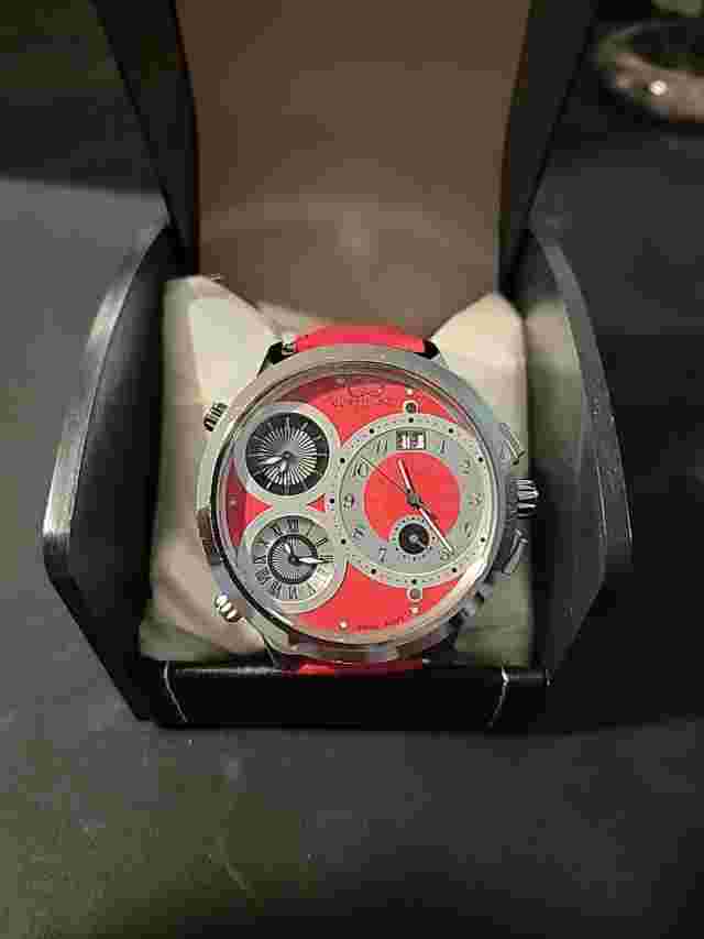 Curtis & Co. 4 Time Zone Wristwatch Limited Edition 57mm Water Resistant