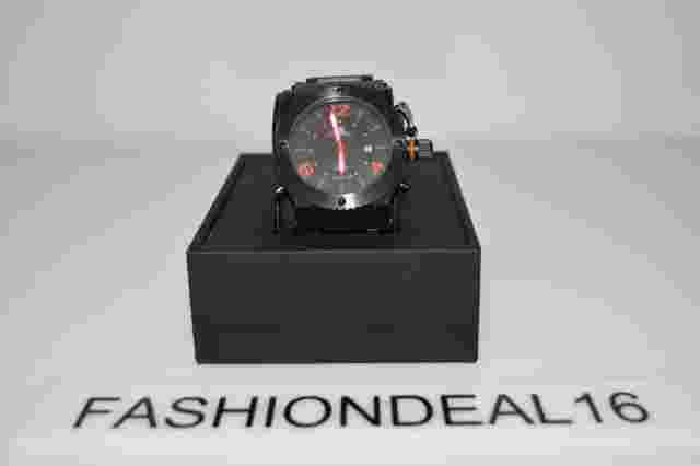 New aK ADEE KAYE Authentic Black SS Black Dial AK6467-MIPB $300 Watch