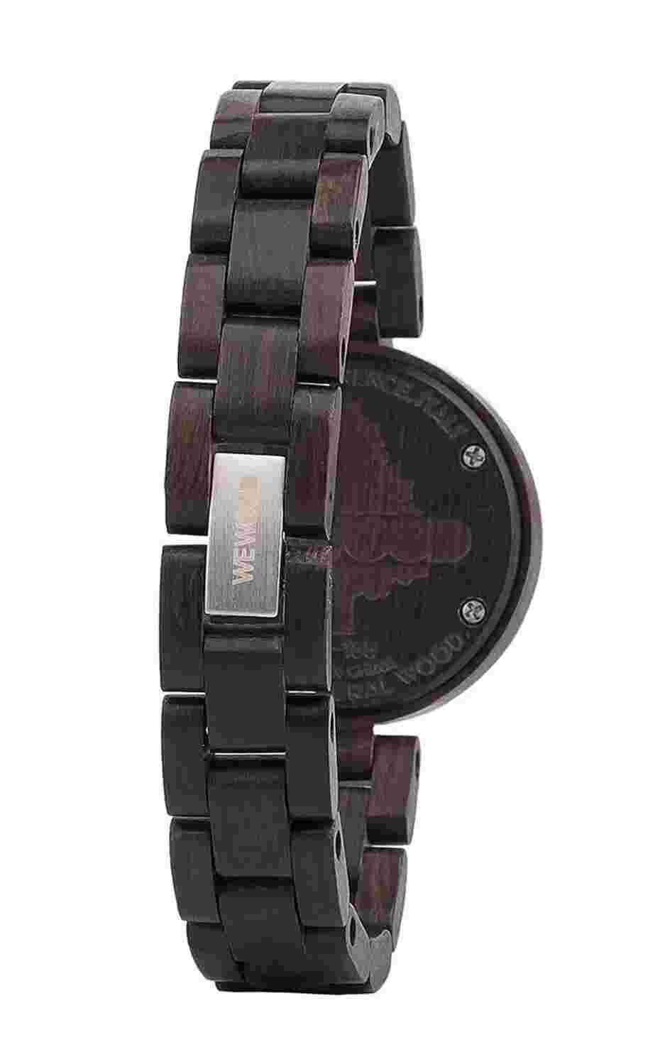 WeWOOD Mimosa Black Wmibla Women's 100 Natural Wood Wooden Watch Blackwood