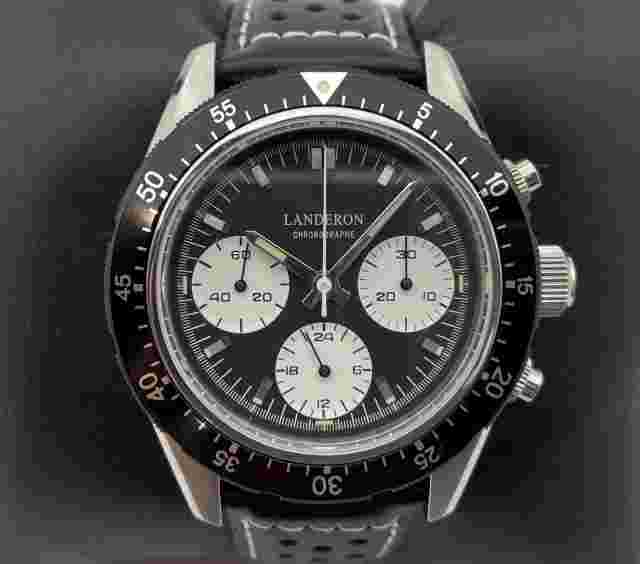 LANDERON CHRONOGRAPH PILOTE PANDA TRI-COMPAX MANUAL WINDING (L)