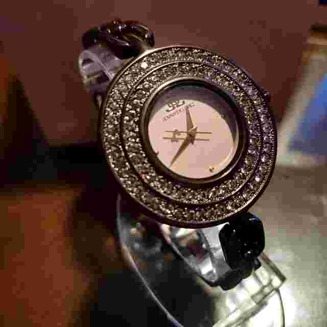 JLo by Jennifer Lopez JL/2554RGBN Bronze Tone Crystal Women's Watch