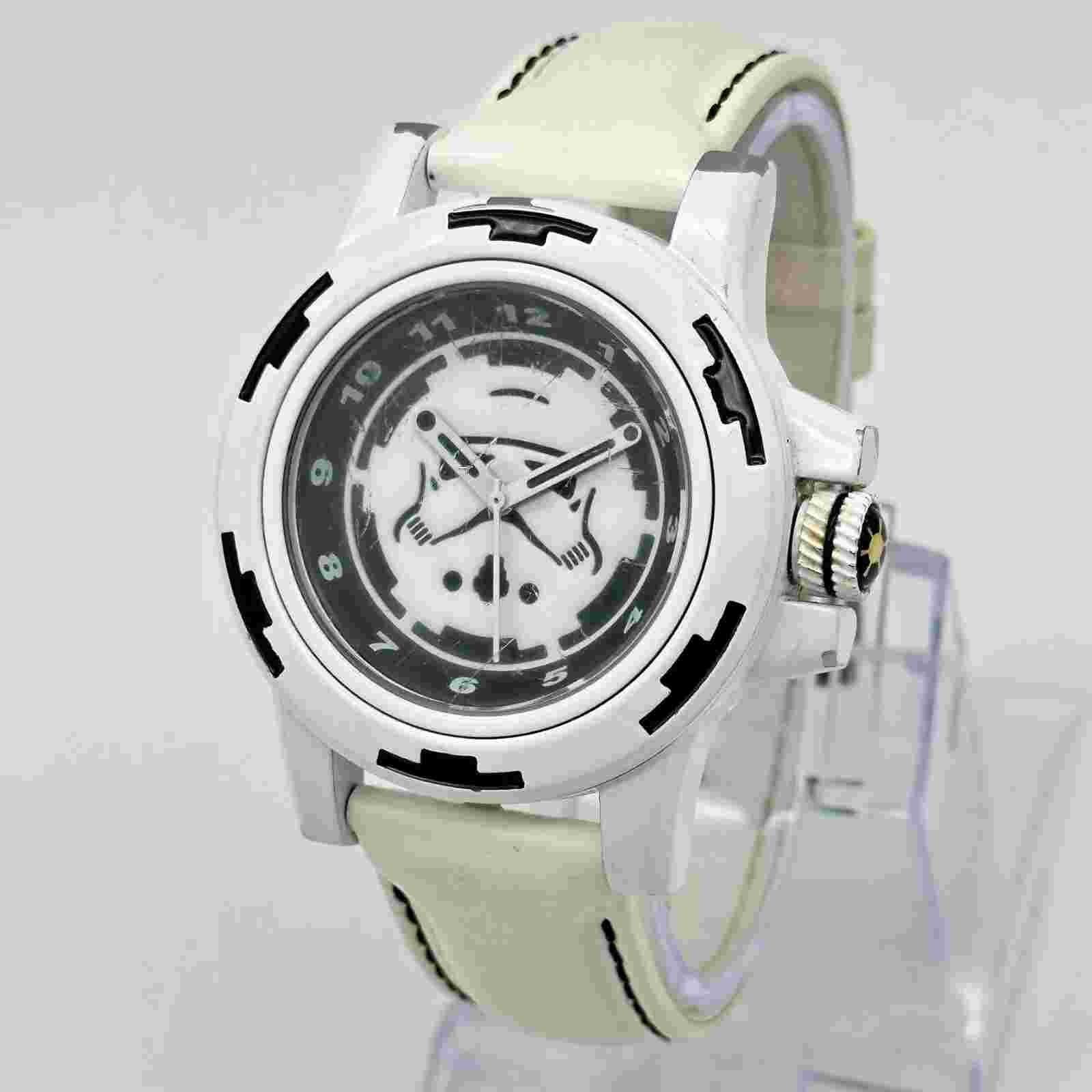 Rare Men's 2012 STAR WARS Stormtrooper White All Stainless Steel Watch, STAR141