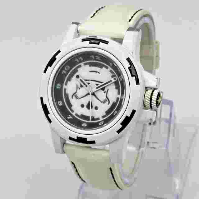 Rare Men's 2012 STAR WARS Stormtrooper White All Stainless Steel Watch, STAR141