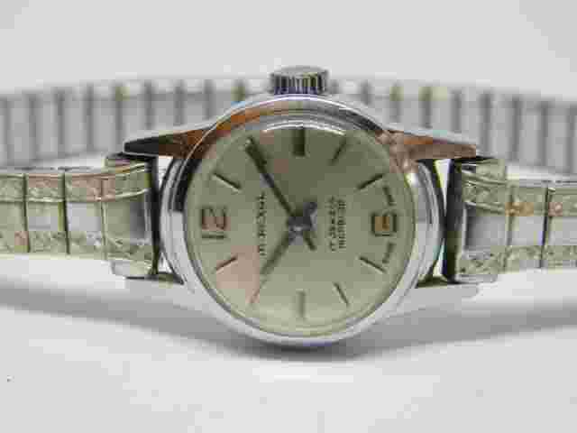 Vintage Mirexal 17 Jewels Incabloc Swiss Made Wind-up Women's Watch Sz. 6 3/4"
