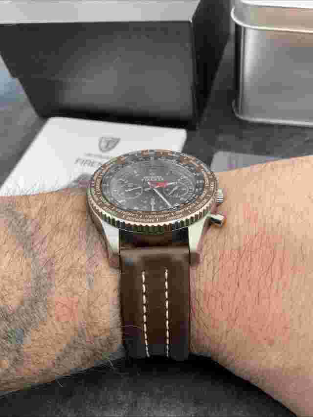 Detomaso Firenze Chronograph Watch in brown  (New Other)
