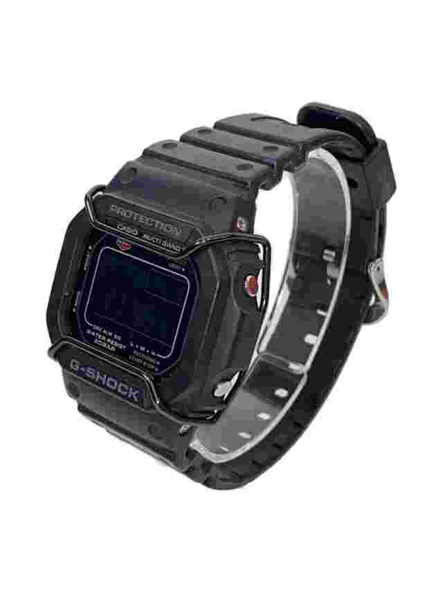 CASIO G-SHOCK Solar Digital Black Rubber Durable Excellent JAPAN