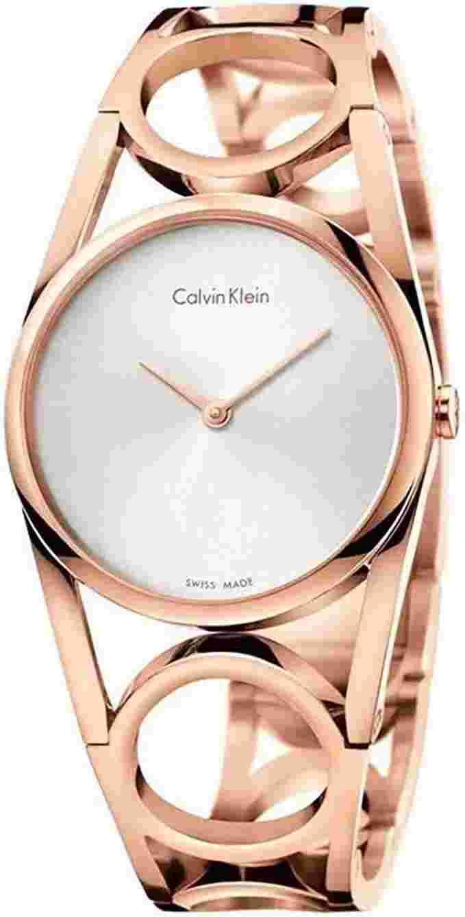 Womens Wristwatch CK CALVIN KLEIN ROUND K5U2S646 Steel S Size SWISS MADE