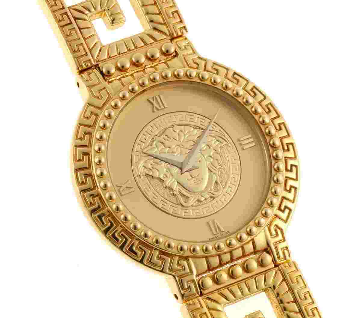 GIANNI VERSACE Medusa G20 7008014 Watch Gold-Plated Men's Used