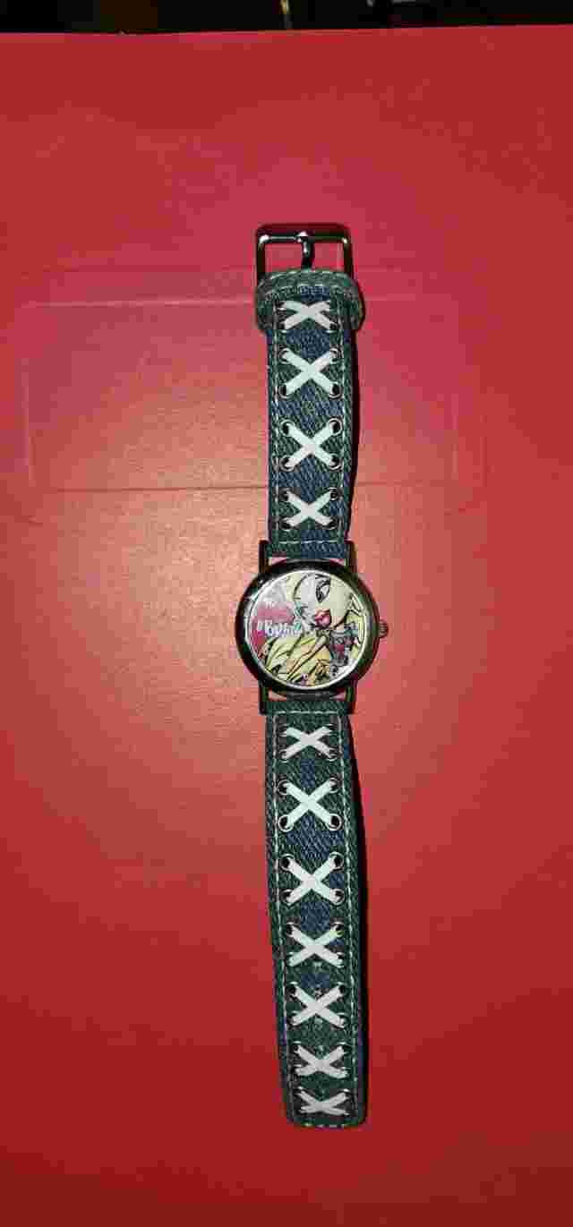 BRATZ WATCH DENIM BAND SHOELACE DETAIL