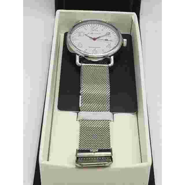 J. Brackett Men's Camden Mesh Watch white dial