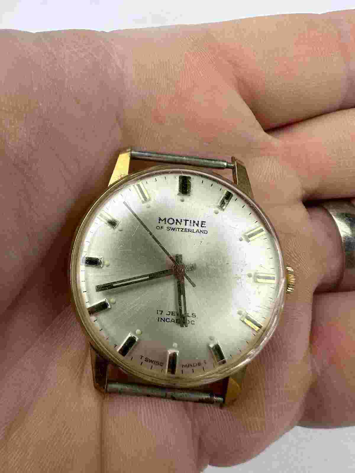 Vintage Sindaco Switzerland Mens Watch. 21 Jewels Watch Ship Worldwide