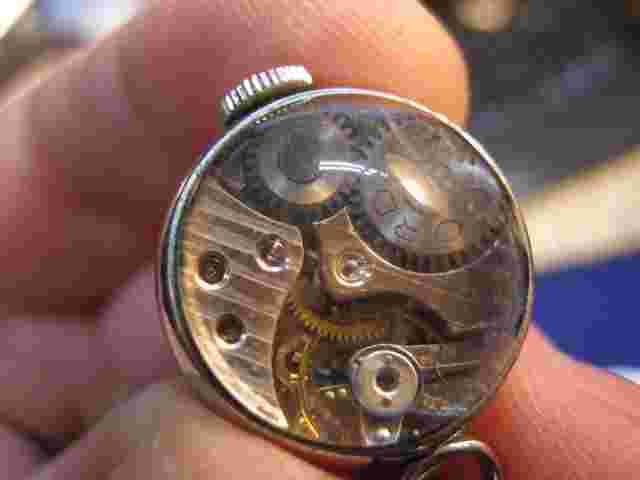 20mm ladies Cord Fab Suisse pendant pocket watch w good staff