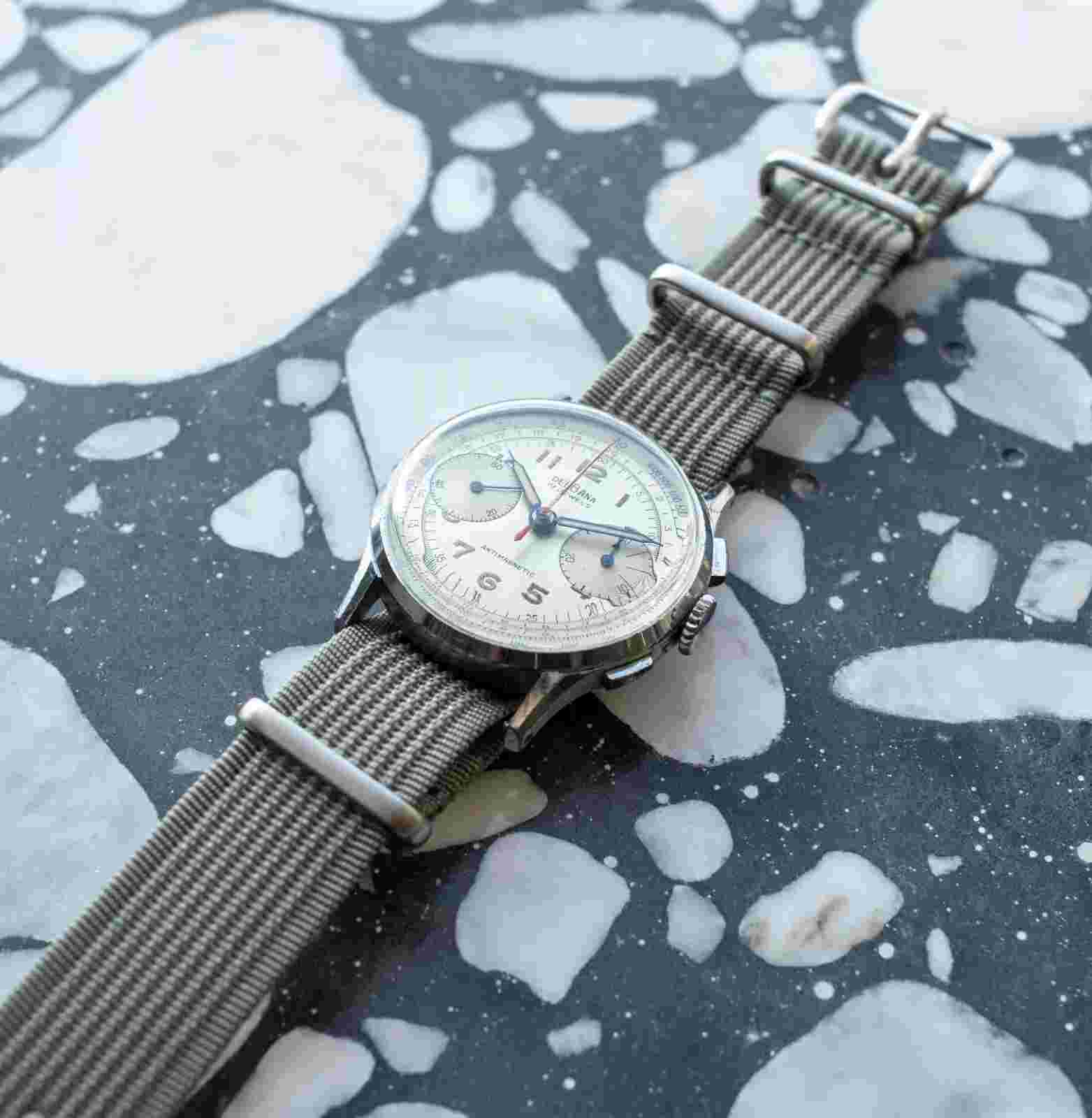 AMAZING DIAL Delbana Chronograph SERVICED WITH WARRANTY