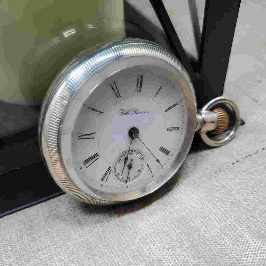 VINTAGE 1894 SETH THOMAS 18S SILVER  * POCKET WATCH * RUNS * G34