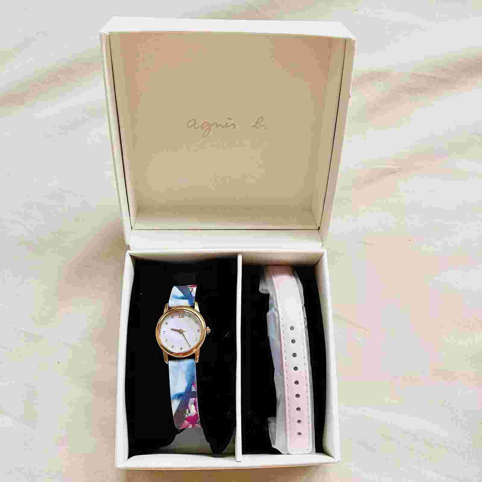 Rare Limited Edition Agnes B Watch Womens Pearl Rose Gold Valentines Day Gift