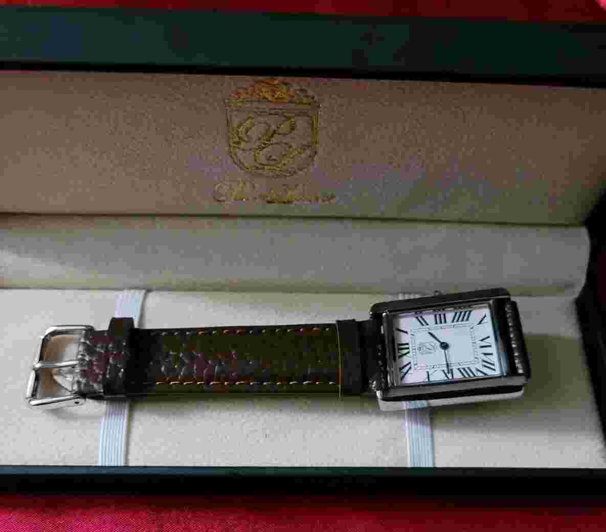 ️⚡️NEW GIFT SET Pierre Lucerne 1888 Swiss Inspired Mens Tank Watch