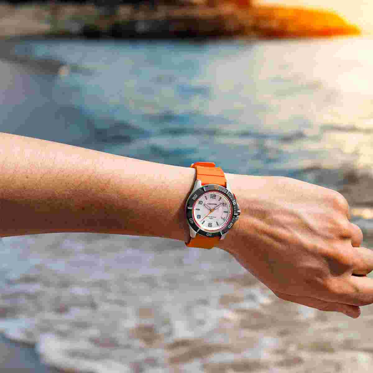 Calypso Unisex Watch Quartz Orange/White K5857/3