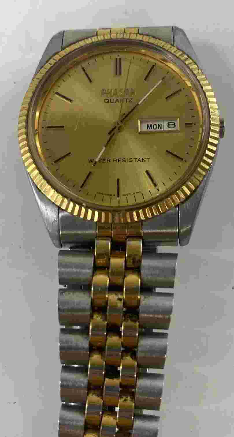 Vintage Sears Roebuck Phasar Quartz Mens Watch Y563-8390