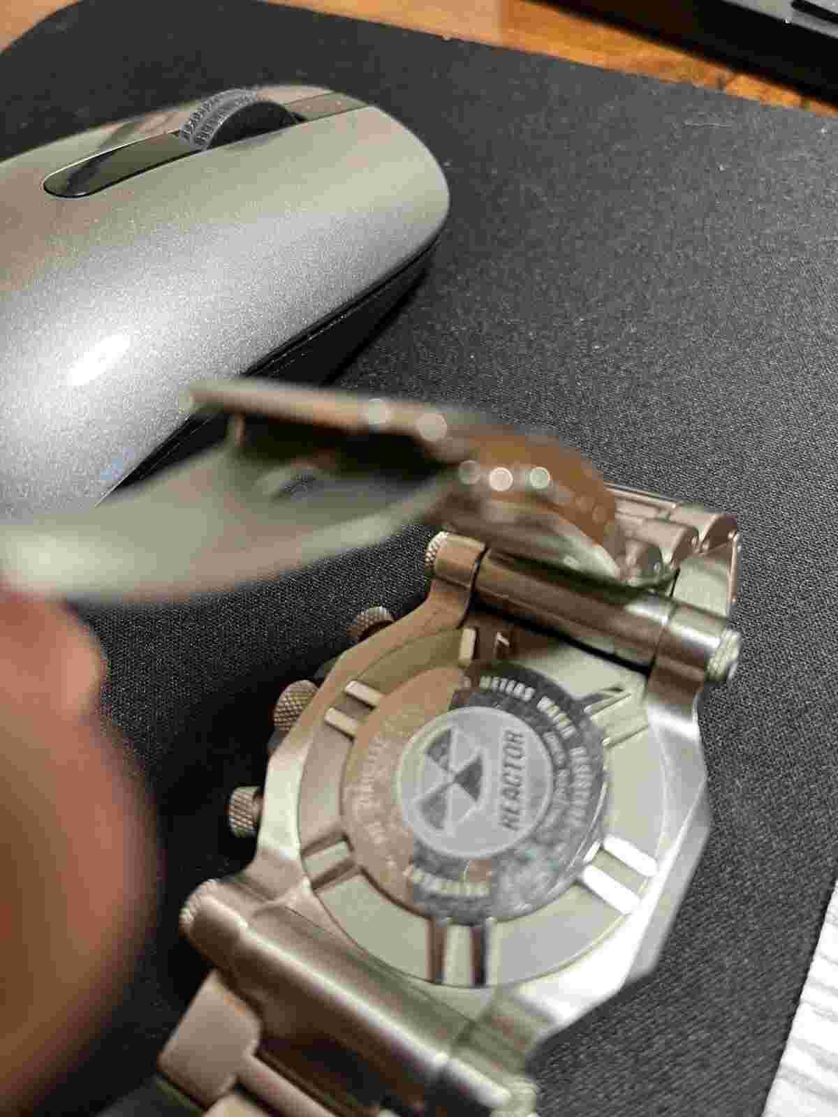 REACTOR 64007 Fallout Yellow Dial Date Indicator Stainless Steel Men's Watch