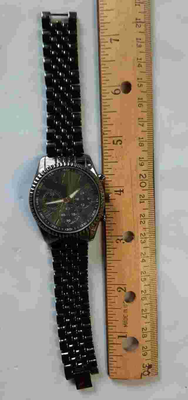 Accutime Watch SR626SW Black 7 1/2" LONG  VG
