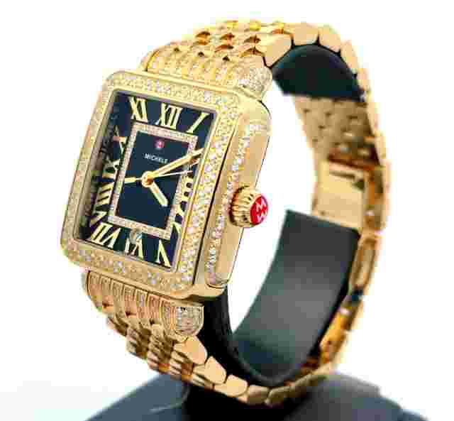 Special Edition Deco Madison 18K Gold-Plated Diamond Watch MWW06T000273