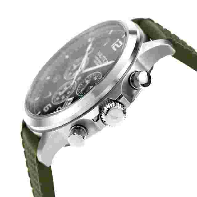 Nautica NAPBOS402 Quartz Watch Green Dial Rubber Band Stainless Steel Case