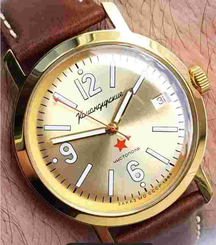 RARE VOSTOK KOMANDIRSKIE 1965 ZAKAZ MO USSR WRISTWATCH Commander LIMITED 683954A