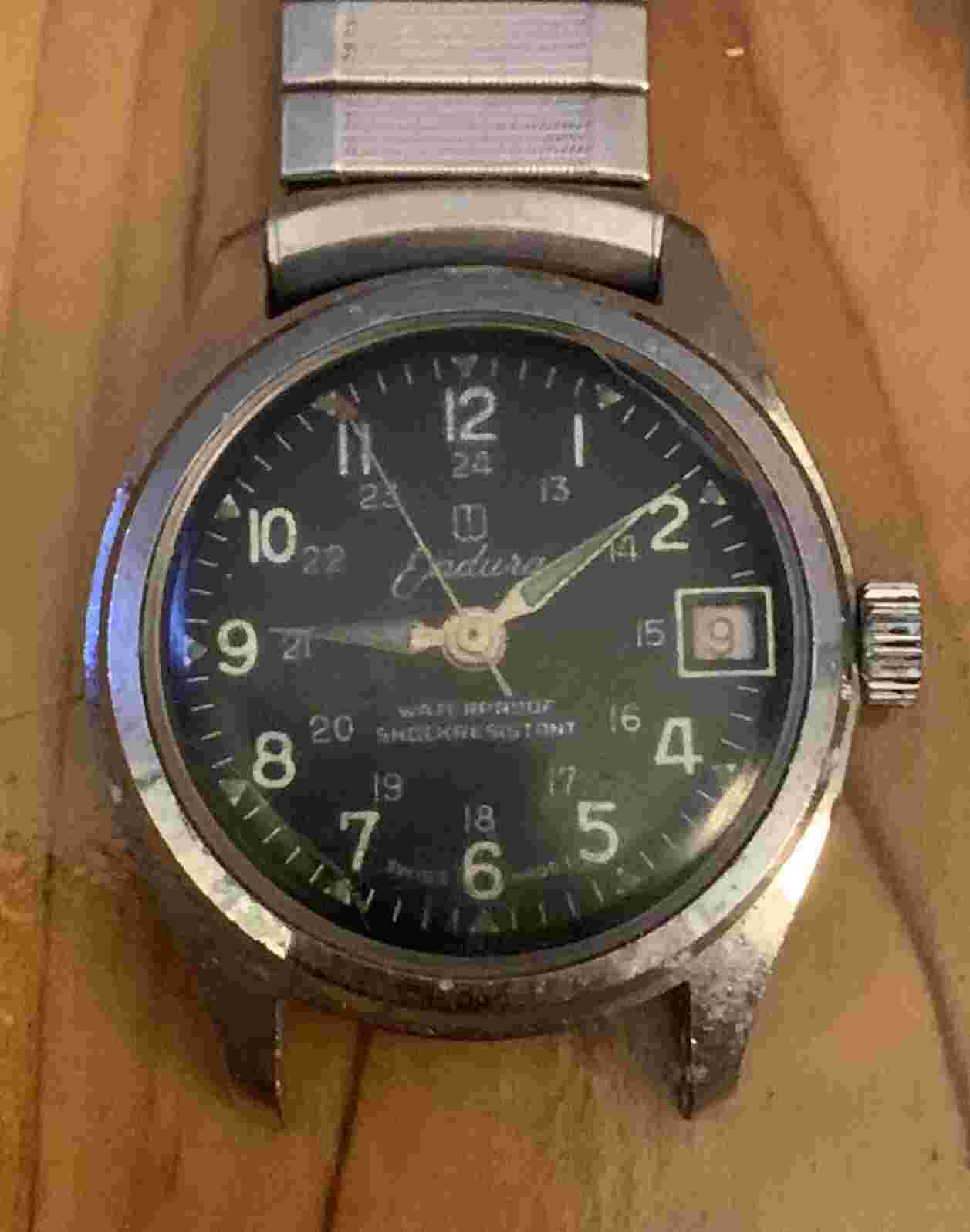 Korean War Era Endura 24 Hour Watch Working