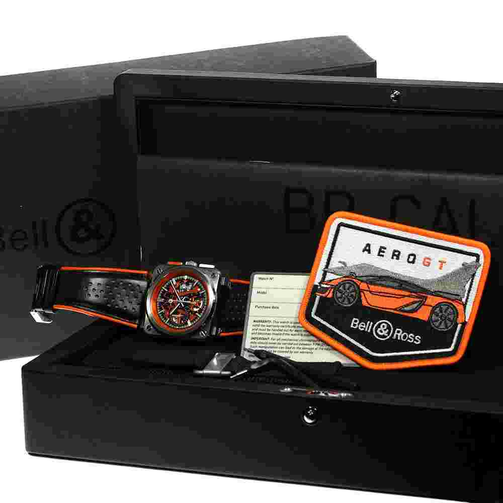 Bell＆Ross BR03 BR03-94-AERO-GT-ORENGE Limited to 500 Aero GTs Men's_716781