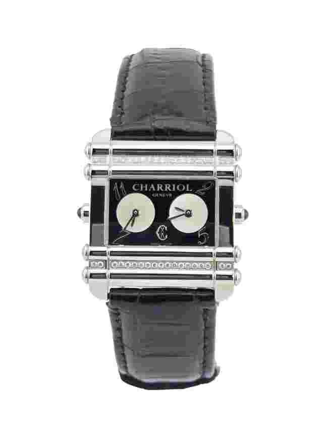 Charriol Women's Diamond Accents Leather Strap Watch - CDT-81-1-81-DT01