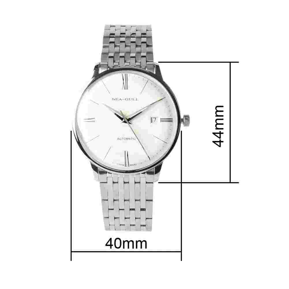 Seagull Bauhaus Style Anti-Glare Domed Sapphire Crystal Automatic Men's Watch