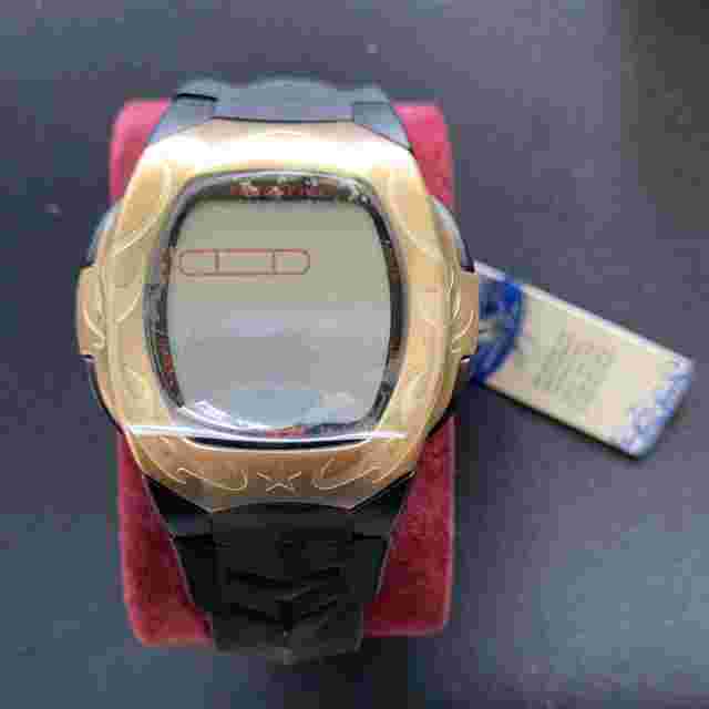 Vintage Mens Freestyle Shark 798 TEAM Watch Black & Gold NEW WITH TAGS